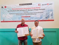 Bank DKI Gandeng PT Bangun Niaga Perkasa, Berikan Fasilitas Kredit Kepemilikan Tempat Berjualan di Pasar Sehat Banjaran Kabupaten Bandung
