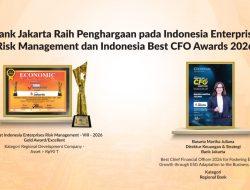 Bank Jakarta Raih Penghargaan pada Indonesia Enterprise Risk Management dan Indonesia Best CFO Awards 2026