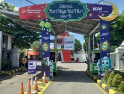 Meriahkan Masa Angleb 2026, Resparking Hadirkan Dekorasi Tematik Idul Fitri di Area Parkir Stasiun