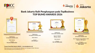 Konsisten Lanjutkan Transformasi, Bank Jakarta Raih TOP BUMD Awards 2026